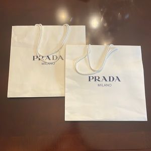 Set of two Prada Shopping Bags